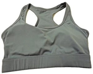 Shein Sports Bra Padded Cups/Removable Nylon Sz XS US 2 Blue Stretch Pull Over - Picture 1 of 8