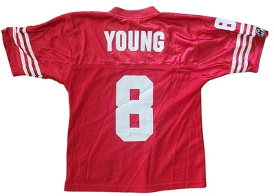 老式 Steve Young 旧金山 49 人队球衣青少年小号 - Apex One NFL — 第 1/3 张图片