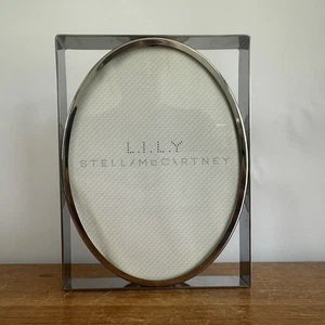 Stella McCartney LILY Bilder-Fotorahmen 7x5" Silber Oval - Bild 1 von 5