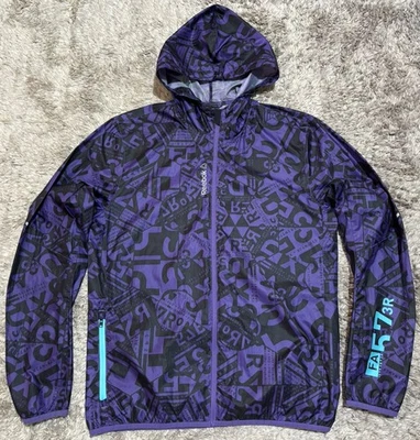 Reebok Playwind Ultra Lightweight Running Training Jacket Purple Womens S VGC - Image 1 of 4