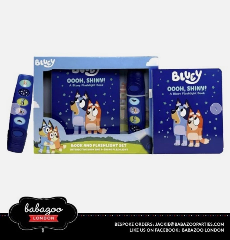 Bluey Interactive Book and 5-sound Flashlight Set - Hot item! Limited stock
