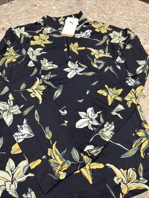 Pullover PUMA Golf You-V para mujer pequeño 1/4 cremallera manga larga nuevo con etiquetas Foto 1 de 3