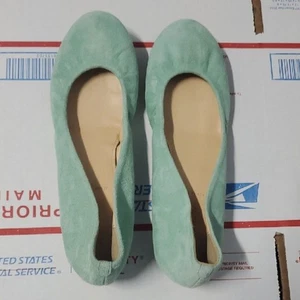 J. CREW Ballerinas Cece in mintgrün Wildleder Damen Ballerinas Größe 6 - Bild 1 von 6