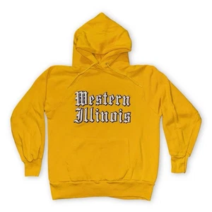 VTG 70s 80s College House Western Illinois University WIU Hoodie Sweatshirt Med - Picture 1 of 6