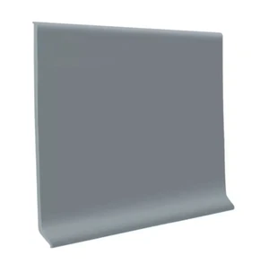 Roppe 700 Series 1/8"x 4" Cove Base 4 ft Sections Steel Gray 92 ft available - Picture 1 of 2