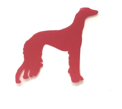 Saluki Dog Stickers Iron On Decals For Clothes T-Shirt DIY 50mm x 2 - Image 1 of 2