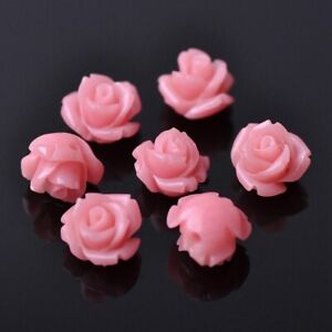 Flower Shape 8mm 10mm 12mm Artificial Coral Loose Beads Lot for Jewelry Making