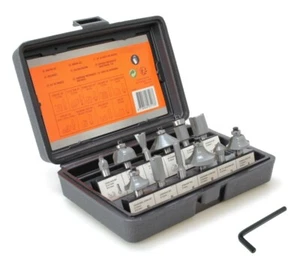 Coffret Set de 12 Fraises pour Défonceuse queue de diamètre 8mm - Foto 1 di 2
