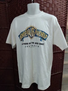 Vintage 90s Warner Bros Movie World T Shirt Australia XXL Hollywood Gold Coast - Bild 1 von 4
