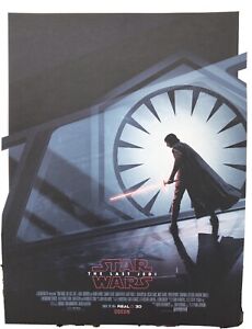 Star Wars The Last Jedi Thick A3 Card Limited Edition Odeon Poster Kylo Renn