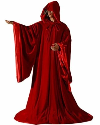 Bata de mago de terciopelo capa de Halloween disfraz de disfraz de fantasía Foto 1 de 4