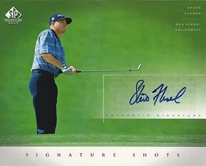STEVE FLESCH SIGNED OFFICIAL UPPER DECK SIGNTURE SHOTS PHOTO-CARD - Foto 1 di 1