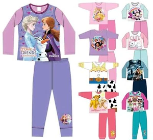 Girls Character Pajamas Kids Novelty Disney Nickelodeon Official Licensed Pajama - Picture 1 of 37