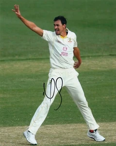 Autógrafo de cricket Mitchell Starc firmado a mano de Australia 10x8 cenizas - Imagen 1 de 1