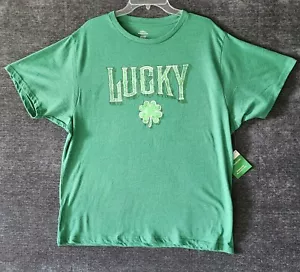 Way To Celebrate St. Patricks Day Men's Lucky Graphic Tee Size XL (46-48) - Picture 1 of 5