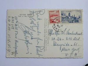 AFRICA 1954 Postcard - Sale vu des Oudaias Real Photo Postcard - Picture 1 of 2