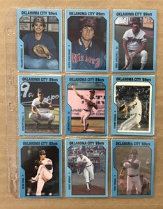 1985 TCMA Oklahoma City '89ers Minor League Team Set ~ Dale Murray