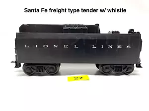 VINTAGE LIONEL SANTA FE TYPE WHISTLE TENDER - 6026W LIONEL LINES TENDER - Picture 1 of 10