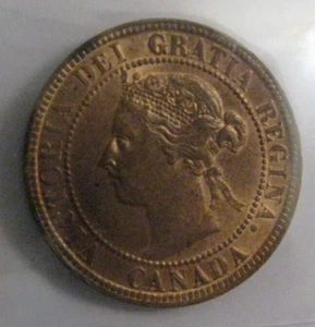 Canada 1895 Large Cent Red Penny Certified ICCS MS-64 Uncirculated Mint Beauty - Picture 1 of 7