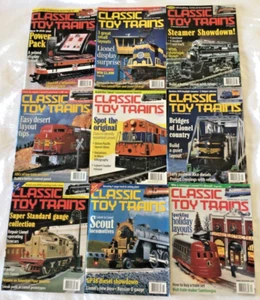CLASSIC TOY TRAINS MAGAZINE NINE (9) ISSUES 1999 (FULL YEAR) - Picture 1 of 10