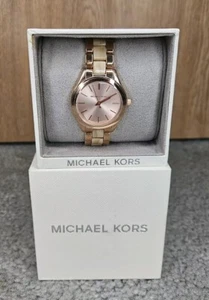 Michael Kors Watch Women Rose Gold and Pearl MK New In Box - Picture 1 of 4