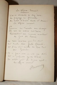 STIMME DER ERDE UND DER ZEIT-LOUIS MERCIER-GEDICHT AUTOGRAMM-NUMMERIERT-BINDUNG - Bild 1 von 5