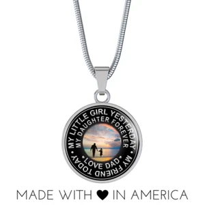 To My Amazing Daughter Gift - Remarkable Daughter Necklace Chain, My Little Girl - Picture 1 of 5