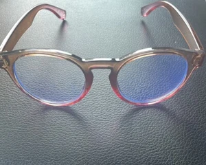 NEW BP. Nordstrom 58mm Round Ombré Blue Light Blocking Glasses Pink Tan - Picture 1 of 4