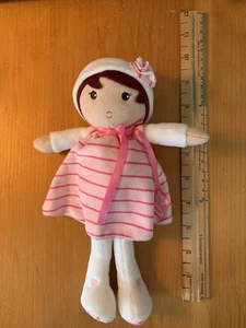 Kaloo Creations Doll 9 Inch With Pink Horizontal Striped Dress Tondra & Douces - Picture 1 of 9