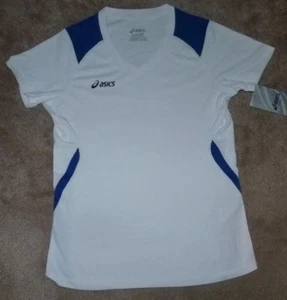 NUOVO ASICS JRS Set Junior Jersey Camicia Donna Donna XL X-Large Bianco Nuovo con etichette ED87 - Foto 1 di 2
