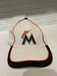 Miami Marlins New Era Hat - Youth Size Fitted Beige Orange And Blue Cap MLB - Picture 1 of 8