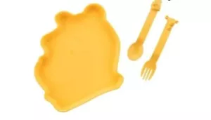 Juego de platos, cuchara y tenedor Tupperware Winnie The Pooh y tigger - Imagen 1 de 2