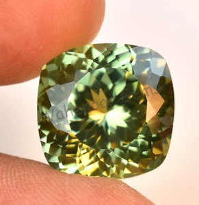 Natürlicher Parti zweifarbiger Saphir 20,60 kt Kissen atemberaubender zertifizierter Edelstein - Bild 1 von 8