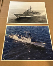 Navy USS CARR (FFG-52)  8' X 10" COLOR PHOTO (lot Of 2 )
