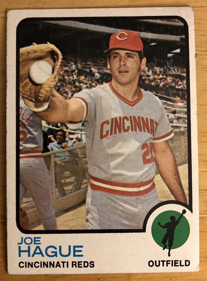 1973 Topps Joe Hague Baseball Card #447 Reds Outfield Low Grade O/C - Image 1 of 2