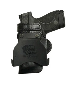 Leather Kydex Paddle Gun Holster LH RH For Kahr T Models TP45 - Image 1 of 4