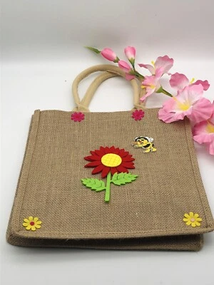 Jutetasche,Jute Shopper, Tragetasche, einzigartiger Handmade Design, NEW - Bild 1 von 4