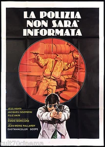 POLICE WILL NOT BE INFORMED MORRICONE MANIFESTO 1975 LE RICAIN MOVIE POSTER 4F - Picture 1 of 1