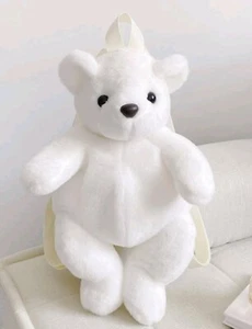 Zaino Orso Bianco, Cinghie Regolabili, Morbido, Carino Coccoloso 16" - Foto 1 di 13