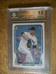 JAMES PAXTON 2014 Bowman #43 BGS GEM MINT 9.5 RC Mariners, Yankees - Picture 1 of 1