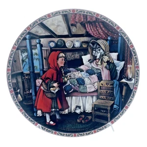 1988 EDWIN M. KNOWLES Collector Plate Little Red Riding Hood Classic Fairy Tale - Picture 1 of 12
