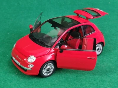 FIAT NUOVA 500 MOTORAMA 1:24 MODELLINO MACCHININA no POLISTIL MONDO MOTORS  🔺🔺 - Immagine 1 di 4