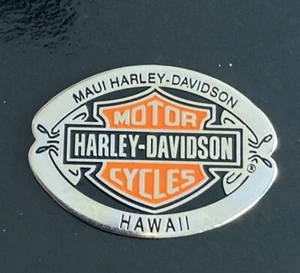 Maui Harley Davidson Motorcycles Hawaii - Jacket Vest Lapel Pin -NEW - Picture 1 of 4