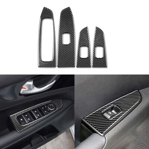For Kia Forte Cerato K3 2019-23 Real Carbon Fiber Window Lift Switch Panel Cover - Picture 1 of 6