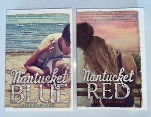 Set of Two Paperback Books NANTUCKET BLUE & NANTUCKET RED By Leila Howland - Imagen 1 de 8