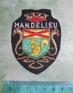 PATCH TOPPA VINTAGE MANDELIEU RICAMATA - Picture 1 of 1