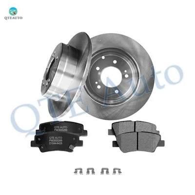 6 rotores de disco de freno traseros 284 mm - Kit de pastillas de freno de cerámica para Hyundai Sonata 2009 2010 Foto 1 de 4