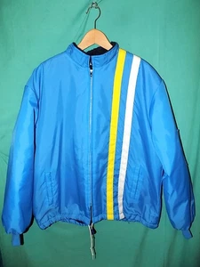 Exc! Vtg 70s GREAT LAKES SPORTSWEAR RACING JACKET, SHERPA, GENEROUS Sz XL - Picture 1 of 12
