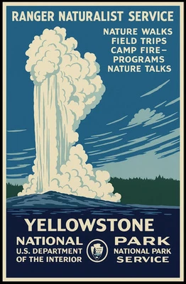 Póster del Parque Nacional de Yellowstone Foto 1 de 4