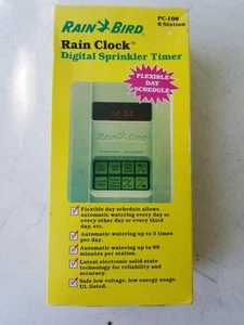 Rain Bird 4 Station Clock Digital Sprinkler Timer PC-104 Rainbird - Picture 1 of 14